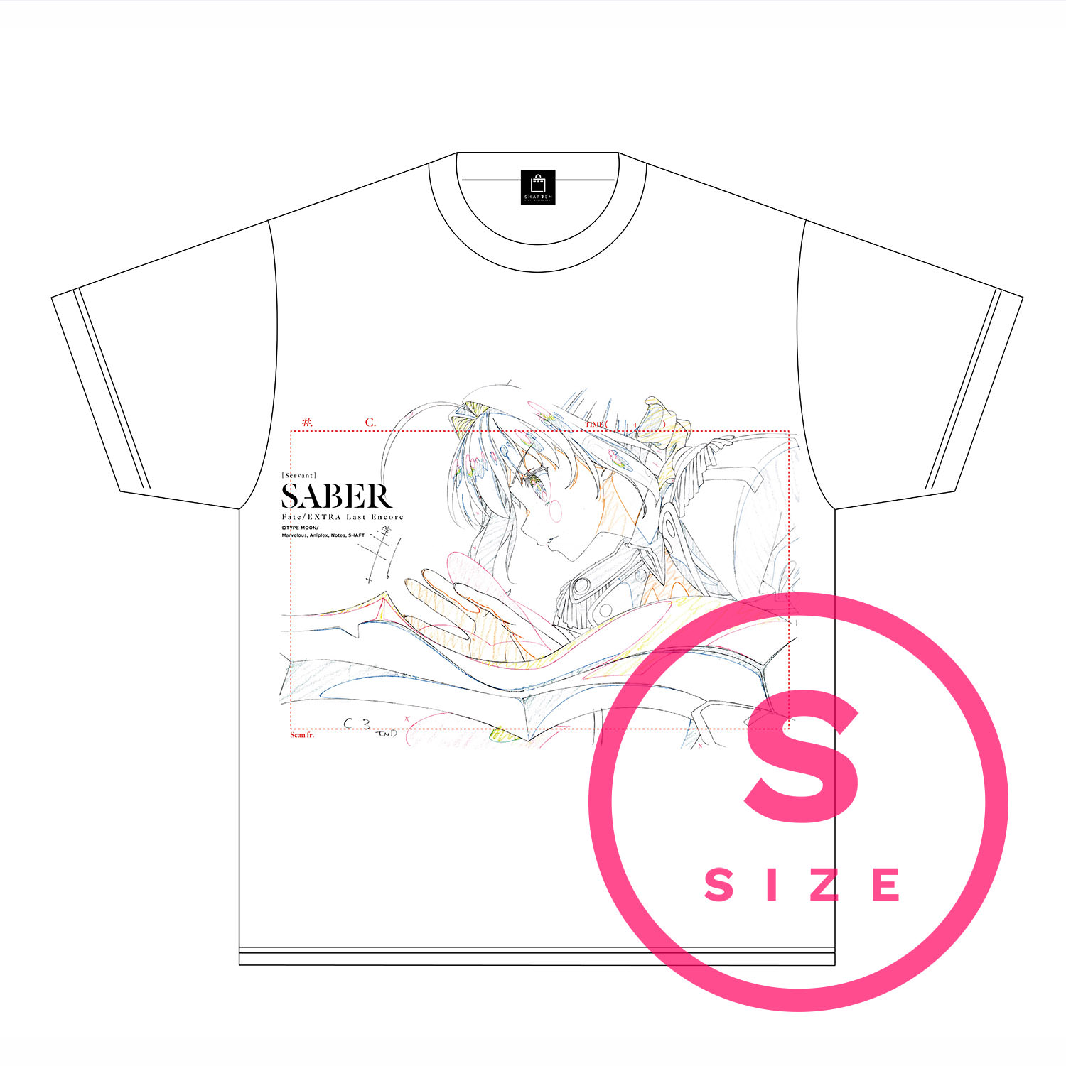 Fate/EXTRA Last Encore A Tシャツ Sサイズ | アパレル | シャフト公式オンラインショップ SHAFT TEN